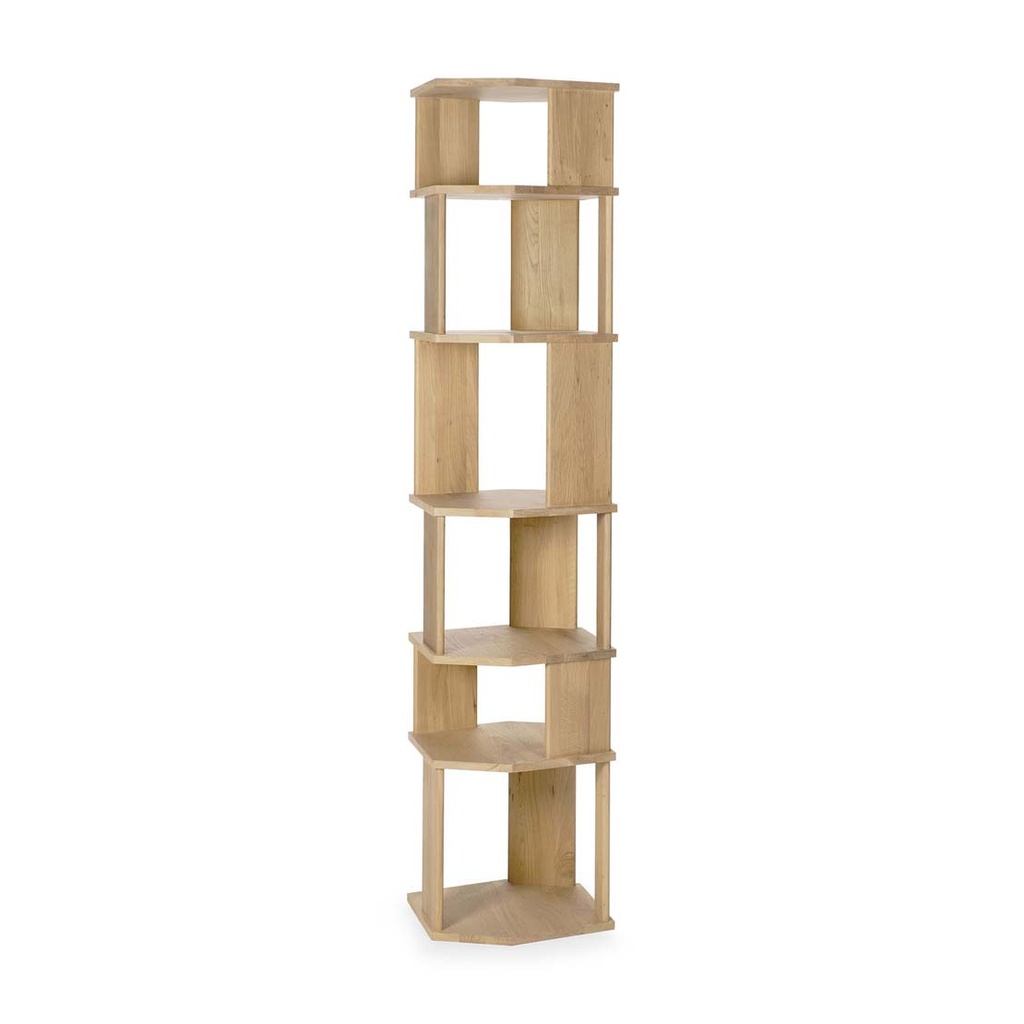 [ETHNICRAFT-STAIRS-COLUMN-BOOKSHELF-OAK-BOOK-ETH-STR-COL] Ethnicraft Stairs Column Bookshelf - Oak