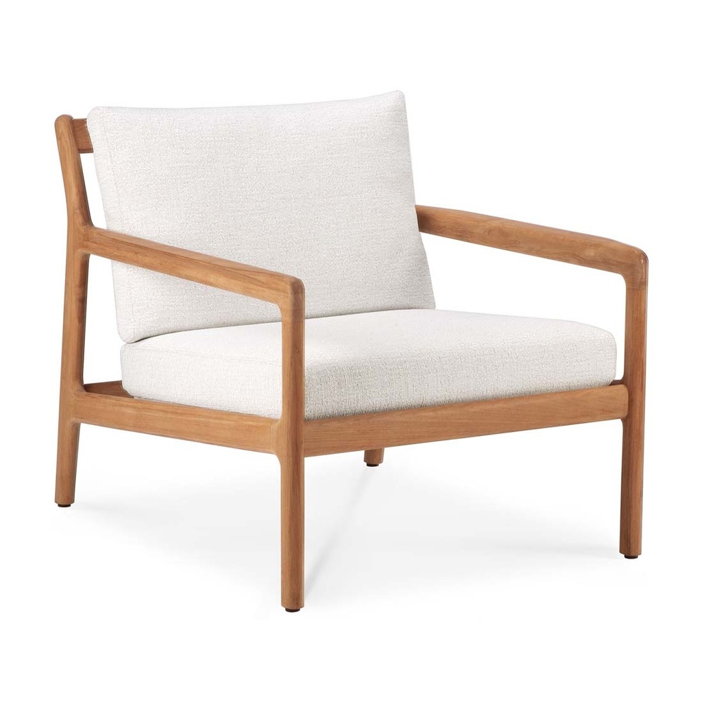 [ETHNICRAFT-OUTDOOR-JACK-1-SEATER-SOFA-OFF-WHITE-TEAK-SOF-ETH-OUT-JACK1S-TEAK] Ethnicraft Outdoor Jack Sofa Chair - Off White - Teak