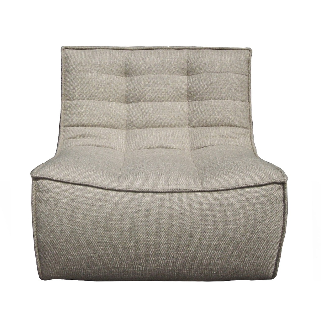 [ETHNICRAFT-SLOUCH-1-SEATER-CENTRE-SOFA-BEIGE-SOF-ETH-SLCH-1S-DKBEI] Ethnicraft Slouch 1 Seater Centre Sofa - Dark Beige