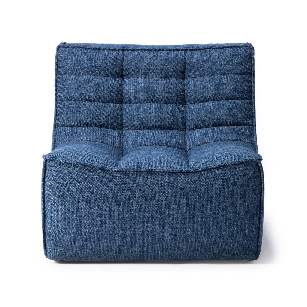 [ETHNICRAFT-SLOUCH-1-SEATER-CENTRE-SOFA-BLUE-SOF-ETH-SLCH-1S-BLU] Ethnicraft Slouch 1 Seater Centre Sofa - Blue