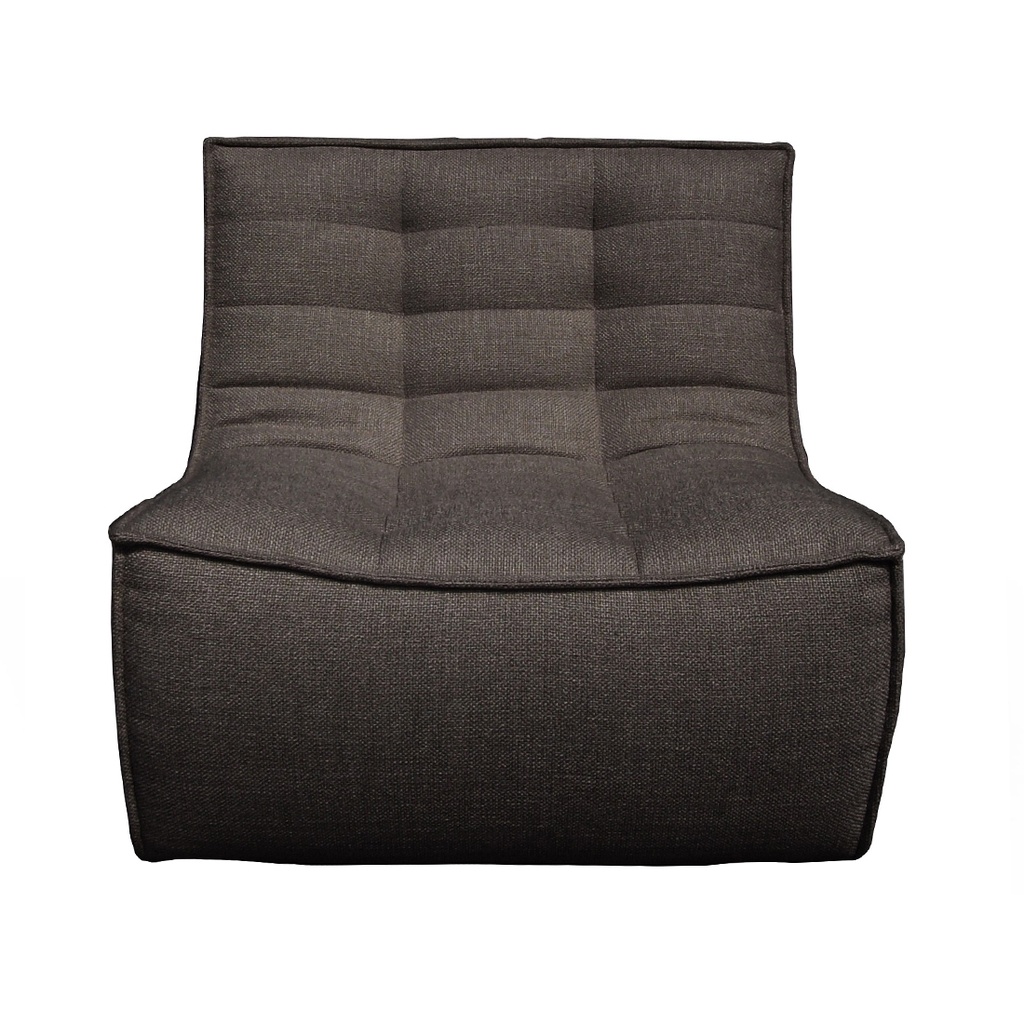 [ETHNICRAFT-SLOUCH-1-SEATER-CENTRE-SOFA-DARK-GREY-SOF-ETH-SLCH-1S-DKGY] Ethnicraft Slouch 1 Seater Centre Sofa - Dark Grey