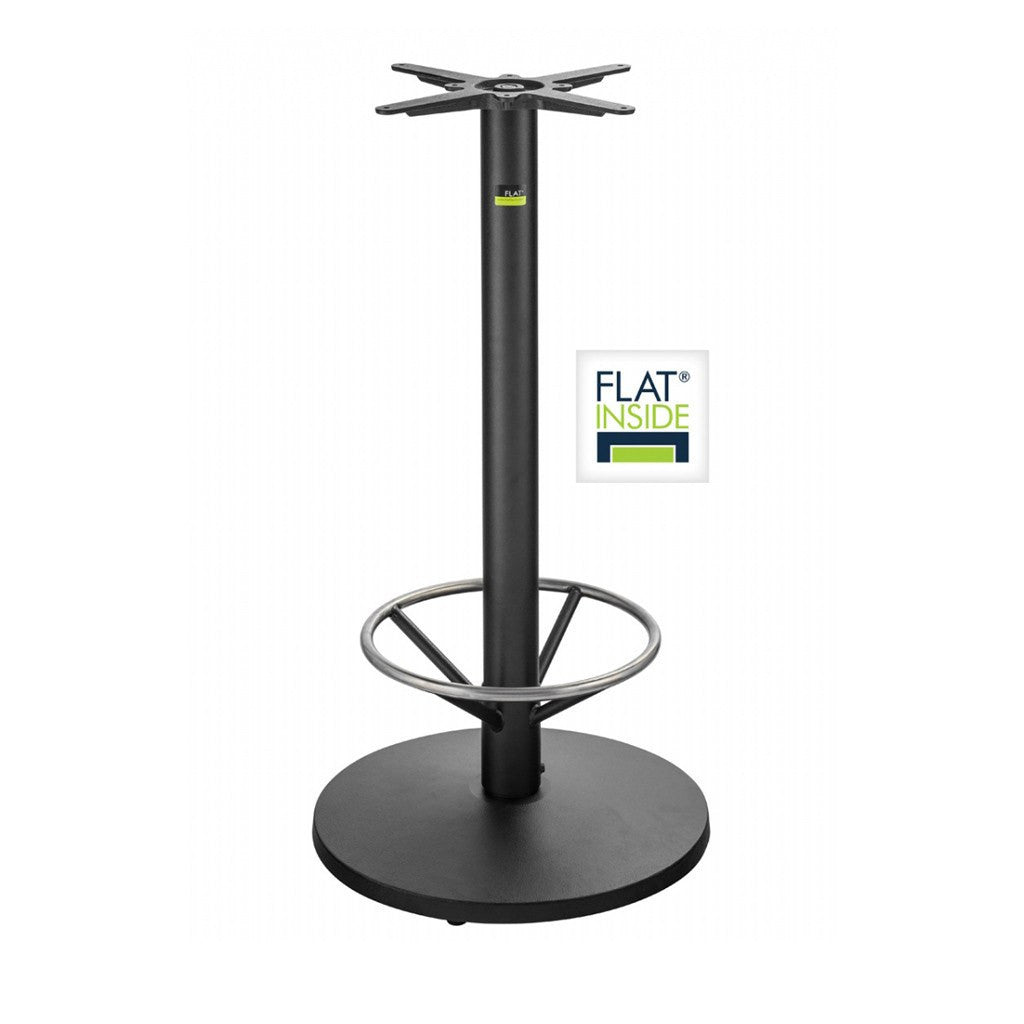 [NF590043 FLAT Dry Bar] FLAT Restaurant Bar Height Table Base - Ulladulla 55 with Foot Ring