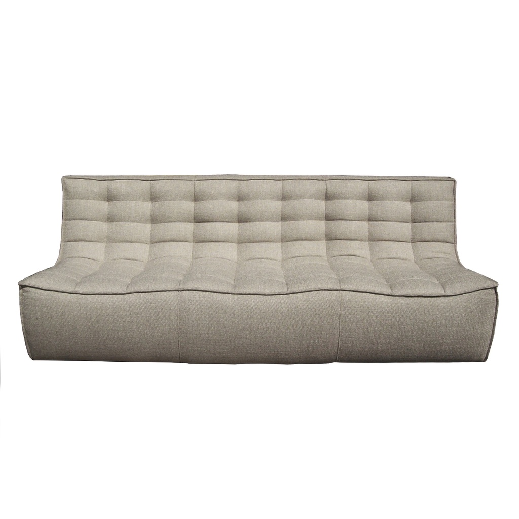 [ETHNICRAFT-SLOUCH-3-SEATER-SOFA-BEIGE-SOF-ETH-SLCH-3S-DKBEI] Ethnicraft Slouch 3 Seater Sofa - Dark Beige