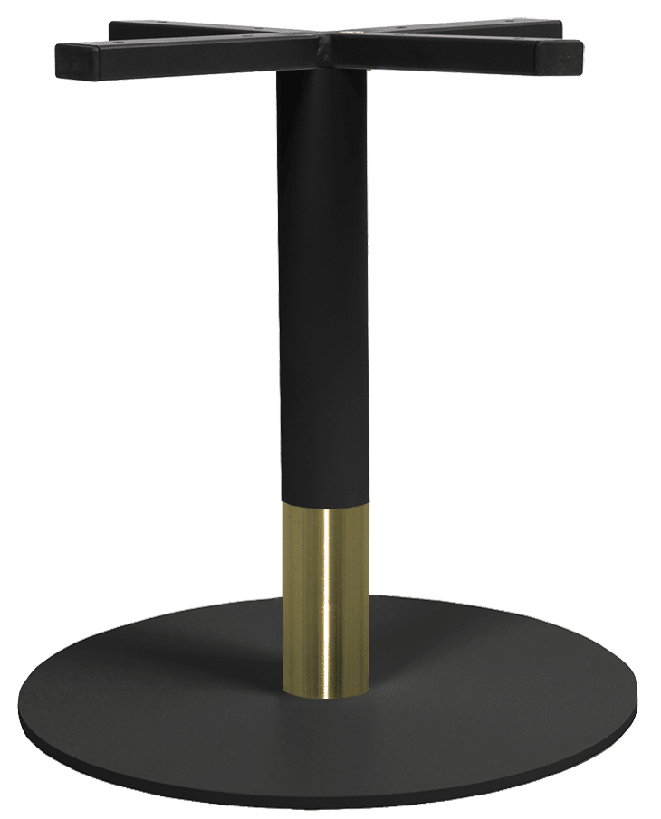 [NF610203 450 Black/Blk Brass] Tivoli Disc Base Coffee Table 450