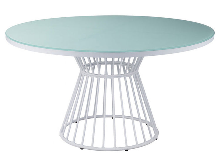 [NF610317] Gautier Outdoor Dining Table with Glass Top