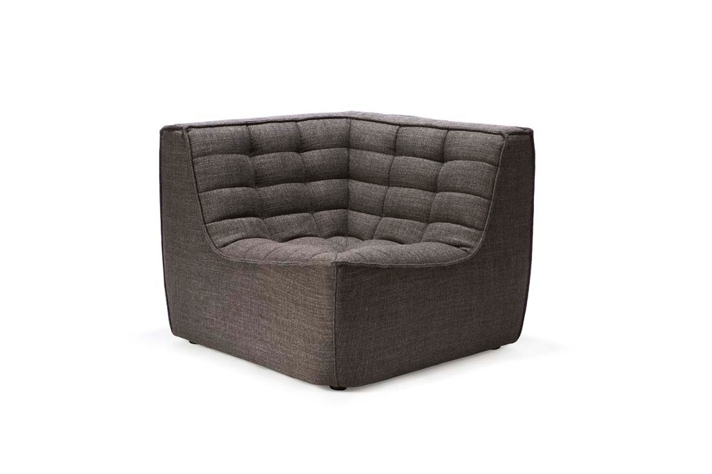 [ETHNICRAFT-SLOUCH-CORNER-SOFA-DARK-GREY-SOF-ETH-SLCH-CNR-DKGY] Ethnicraft Slouch Corner Sofa - Dark Grey