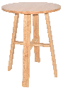 In Stock -Chunk Round Bar Table