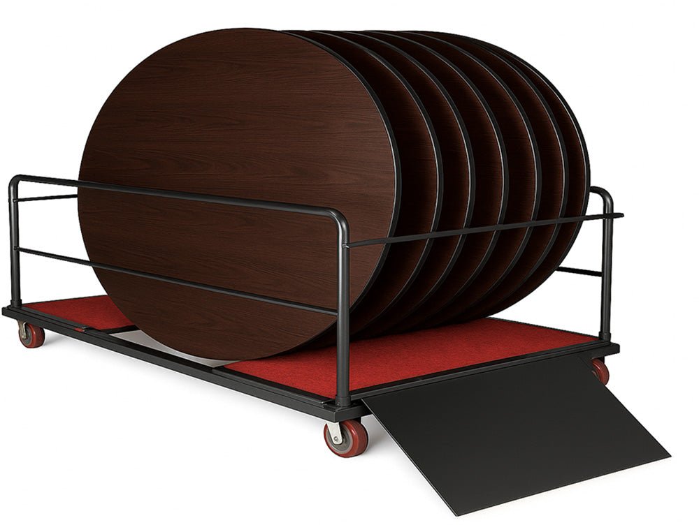 [NF7500029 Ramp] Oval Table Trolley with Ramp