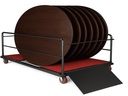 Oval Table Trolley with Ramp