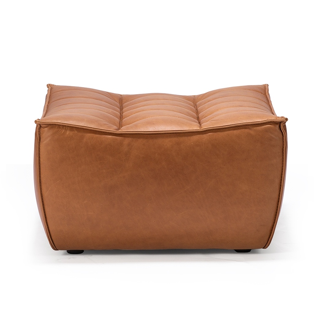 [ETHNICRAFT-SLOUCH-OTTOMAN-OLD-SADDLE-SOF-ETH-SLCH-OTT-OSD] Ethnicraft Slouch Ottoman - Old Saddle