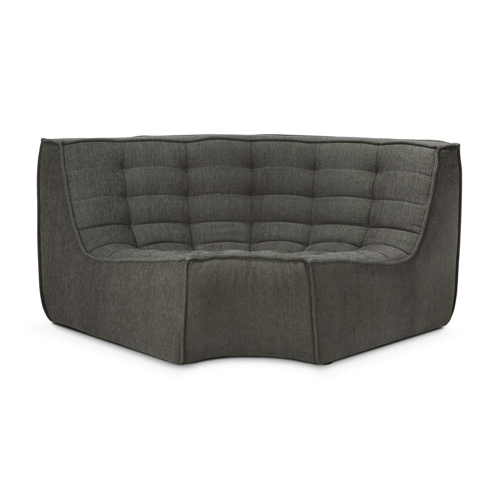 [ETHNICRAFT-SLOUCH-ROUND-CORNER-SOFA-ECO-MOSS-SOF-ETH-SLCH-CNR-RD-EMOS] Ethnicraft Slouch Round Corner Sofa - Eco Moss