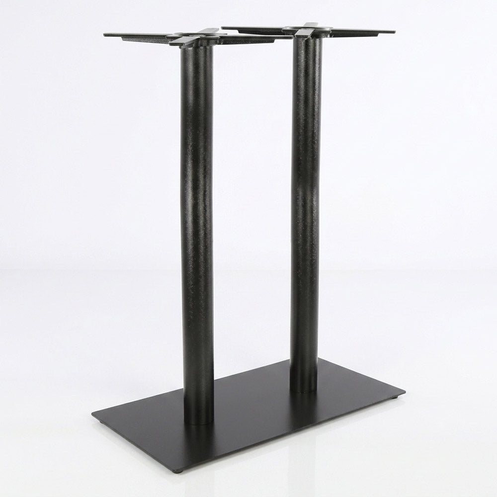 [FL-100-13758-116] Durafurn Rectangle 40x75 Bar Twin Table Base