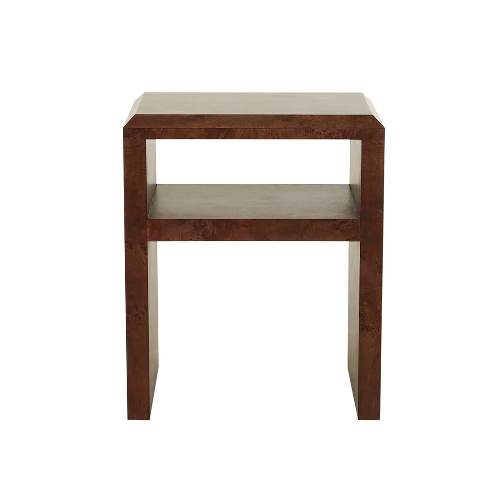 [EVA-BEDSIDE-CHOCOLATE-BURL-SIDE-EVA] Eva Bedside - Chocolate Burl