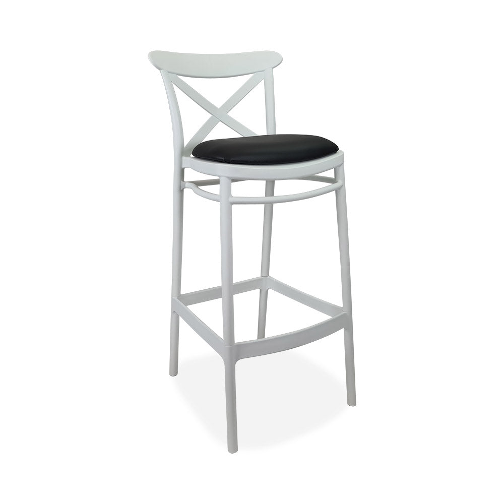 Siesta Cross Back Bar Stools with Cushion