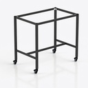 Durafurn Spire Square Leg 950 Bar Height Frame with 100mmH Castors