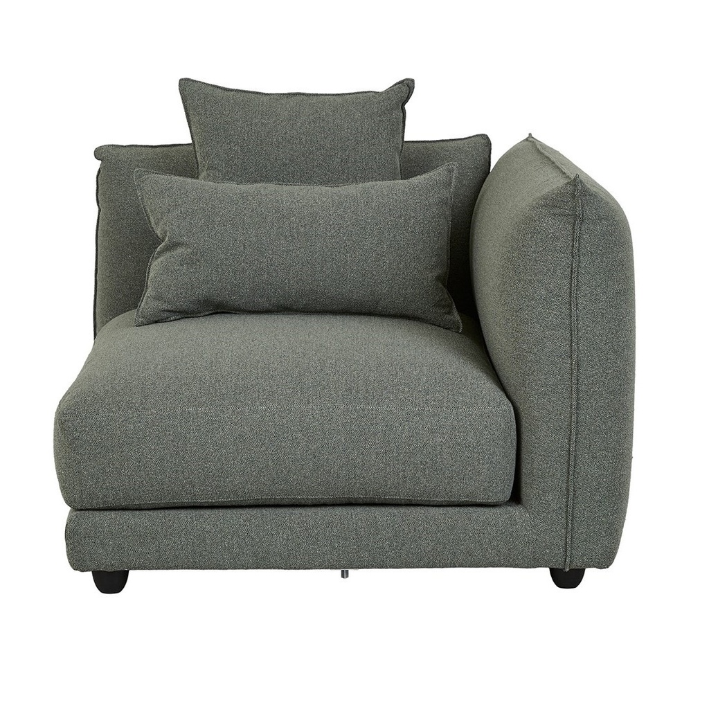 [FELIX-CREST-1-SEATER-RIGHT-CORNER-SOFA-OLIVE-LEAF-SOF-FEL-CRES-RIT-CNR-OLF] Felix Crest 1 Seater Right Corner Sofa - Olive Leaf