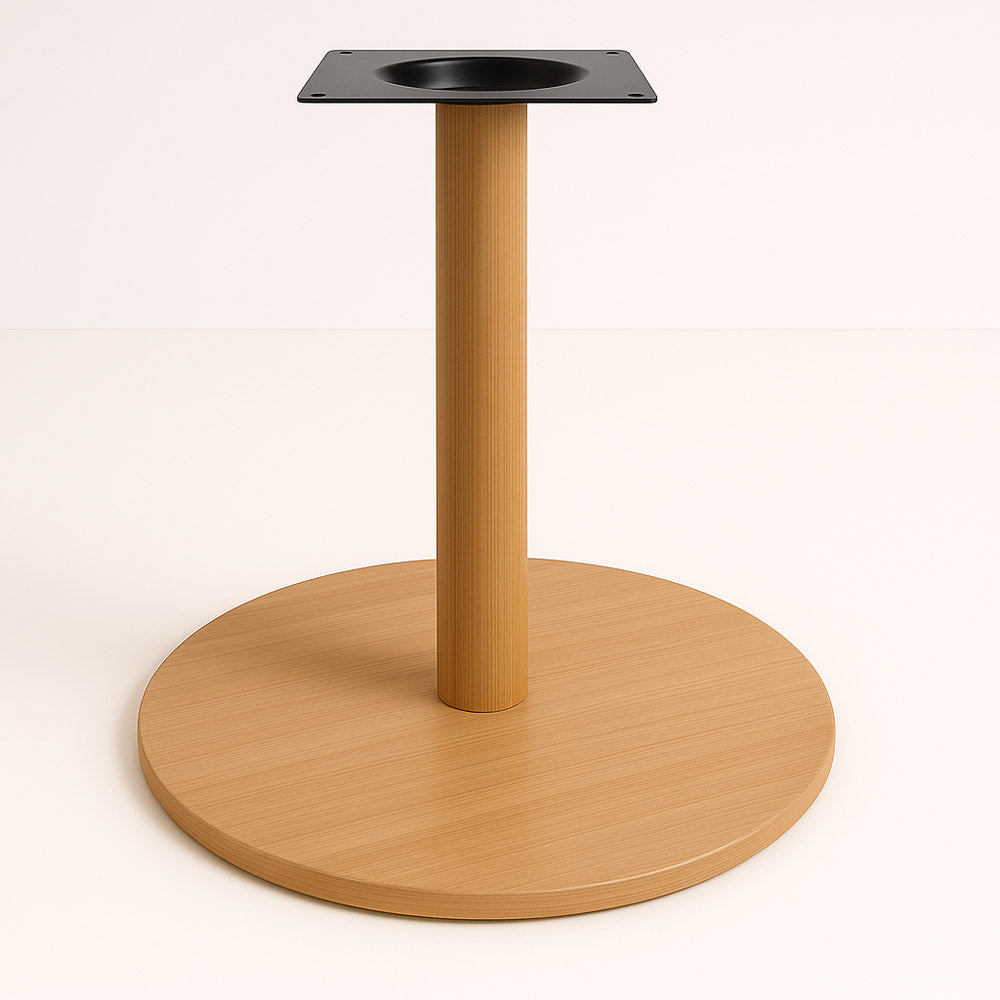 [FL-162-50698] Wood Look 540mm Round Table Base