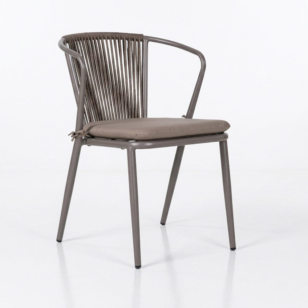 [FL-172-50804] Weaving Rope Dining Chair Restaurant Cafe Garden Rope Chair