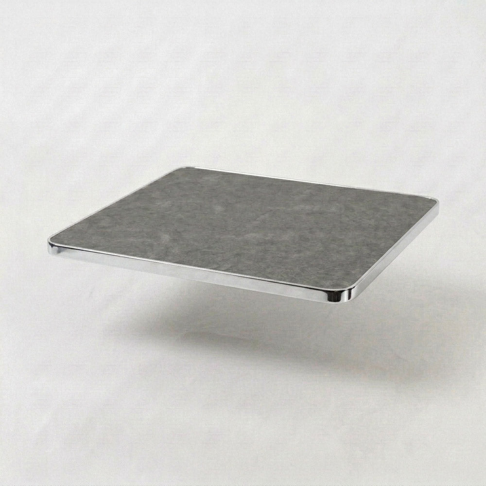 [FL-172-50838] Aluminium Edged Sintered Stone Tabletop - Rust Black