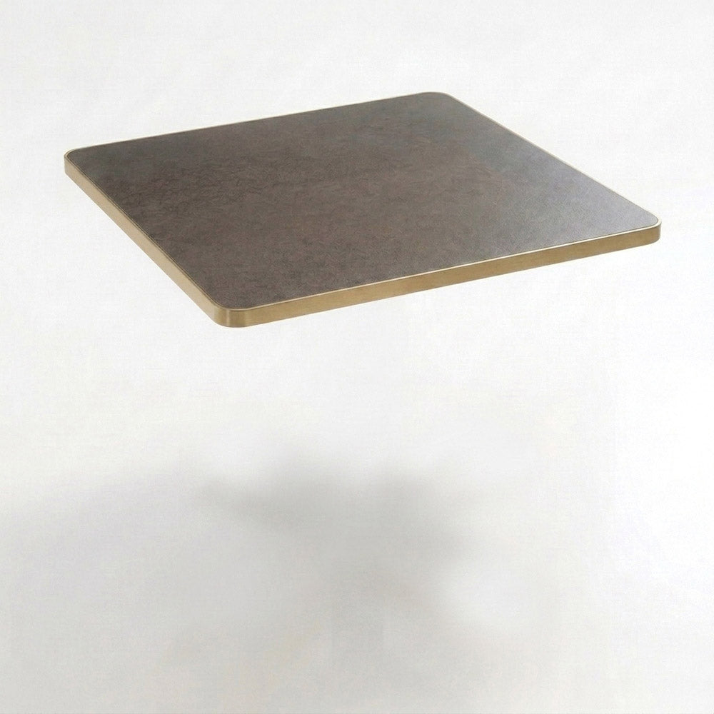 [FL-172-50840] Aluminium Edged Sintered Stone Tabletop - Rust Copper