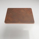 Aluminium Edged Sintered Stone Tabletop - Rust Red