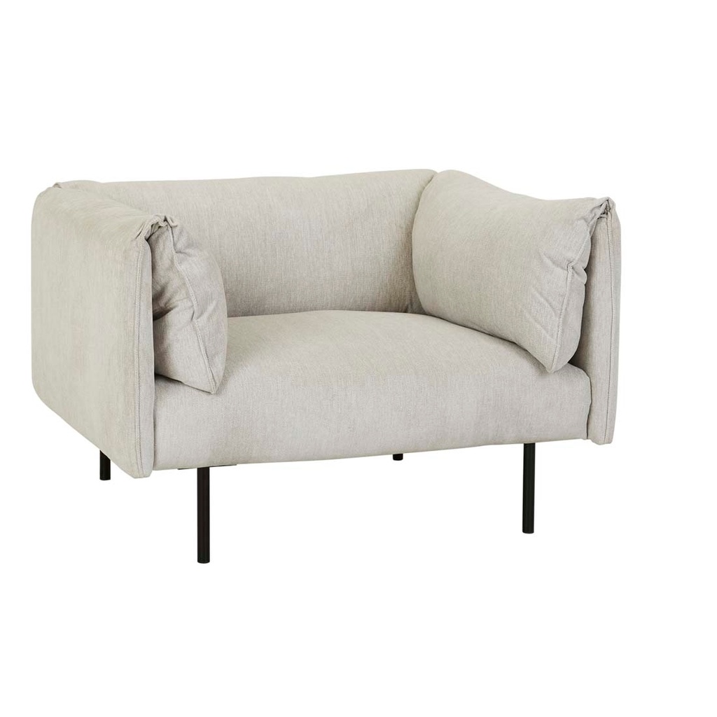 [FELIX-FOLD-1-SEATER-SOFA-WINDY-GREY-SOF-FEL-FLD-1S] Felix Fold Sofa Chair - Windy Grey
