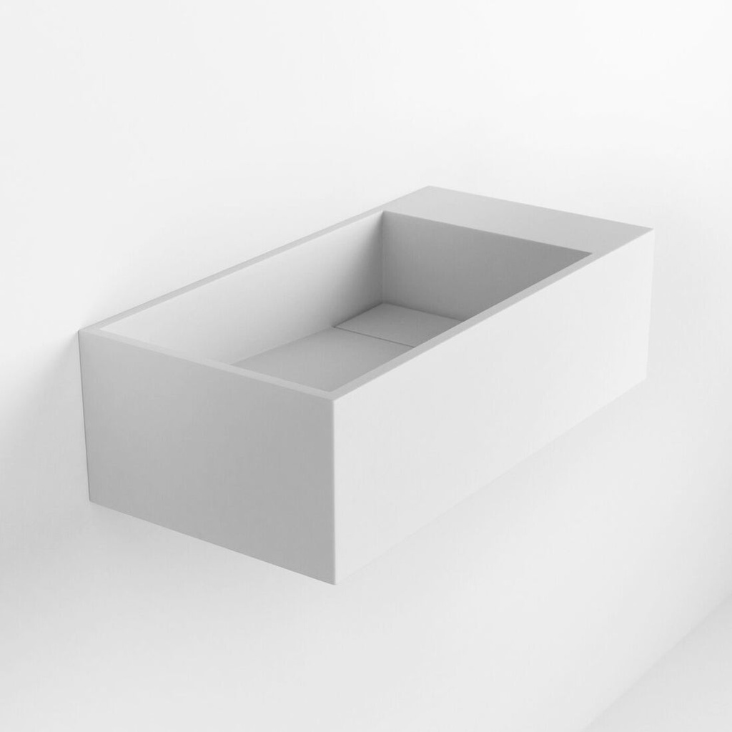 [100141] Cyrus Wall-Hung Basin 500mm x 250mm (Slimline) – Matte White
