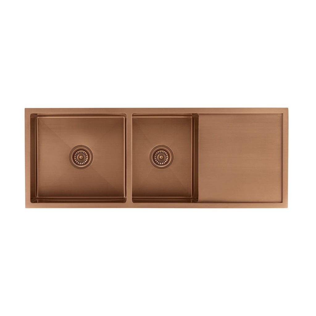 [101651] Ontario Double Kitchen Sink - Brushed Copper