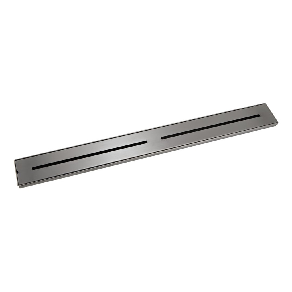 [10230] Harper Shower Channel Waste 900mm - Brushed Gunmetal
