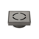Harper Square Floor Waste - Brushed Gunmetal
