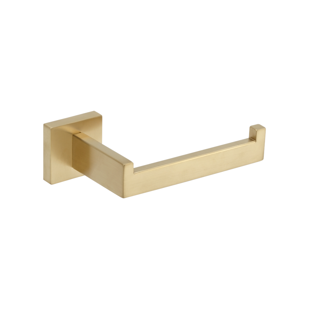 [10318] Vaada Toilet Roll Holder - Brushed Brass
