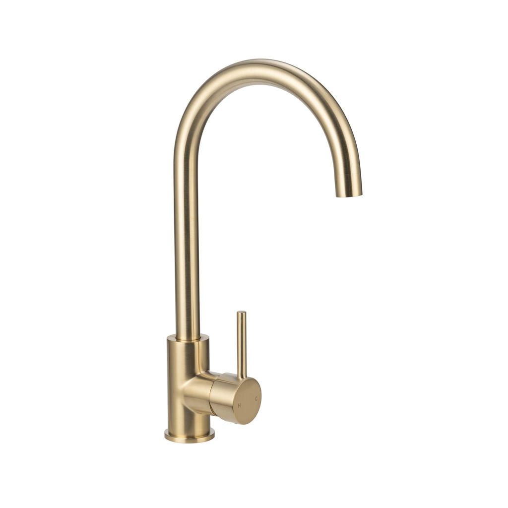 [10357LF] Elysian Kitchen Mixer - Brushed Brass