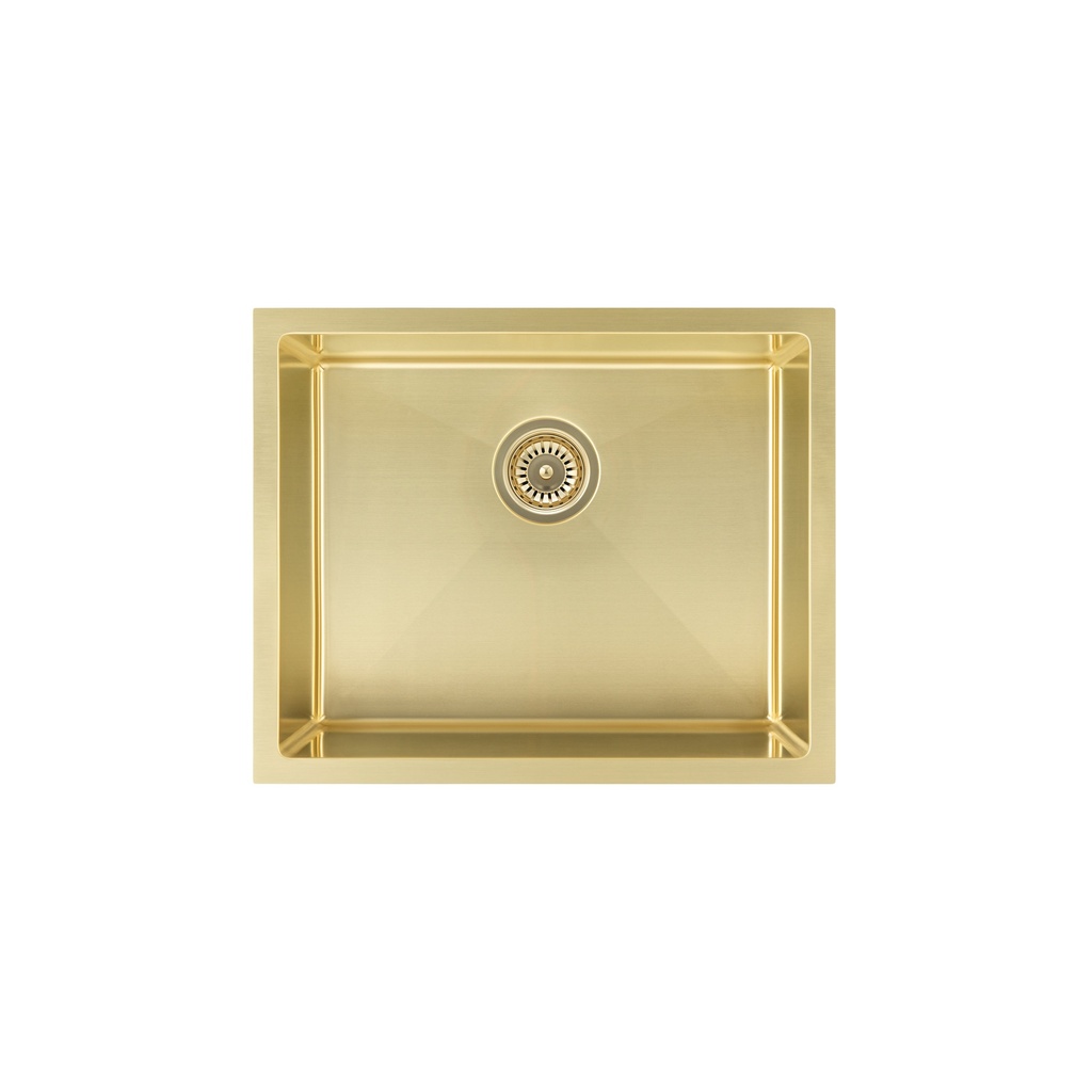 [10457] Seba Single Kitchen Sink 550mm - Brushed Brass