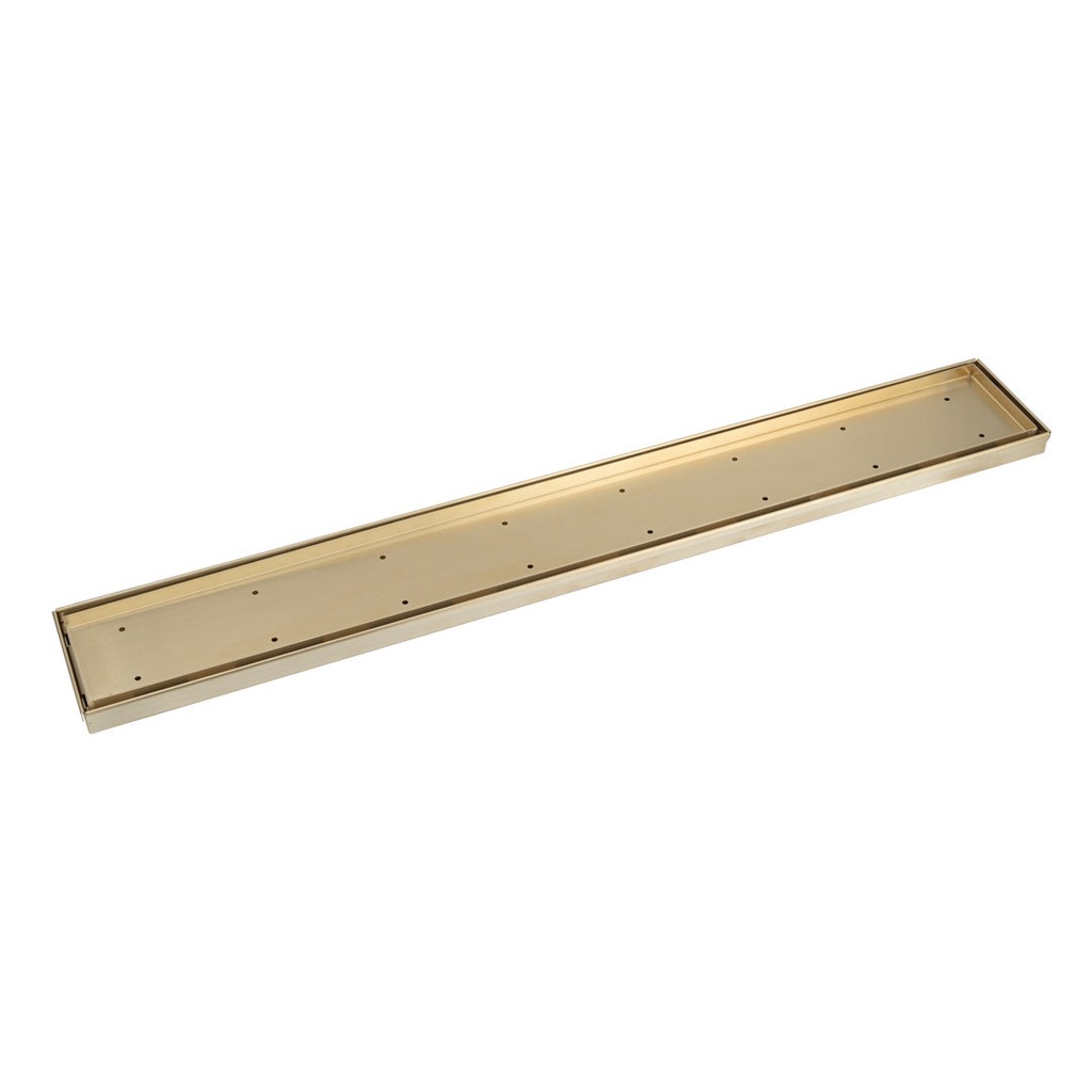 [10462] Pixi Tile Insert Shower Channel Waste 900mm - Brushed Brass