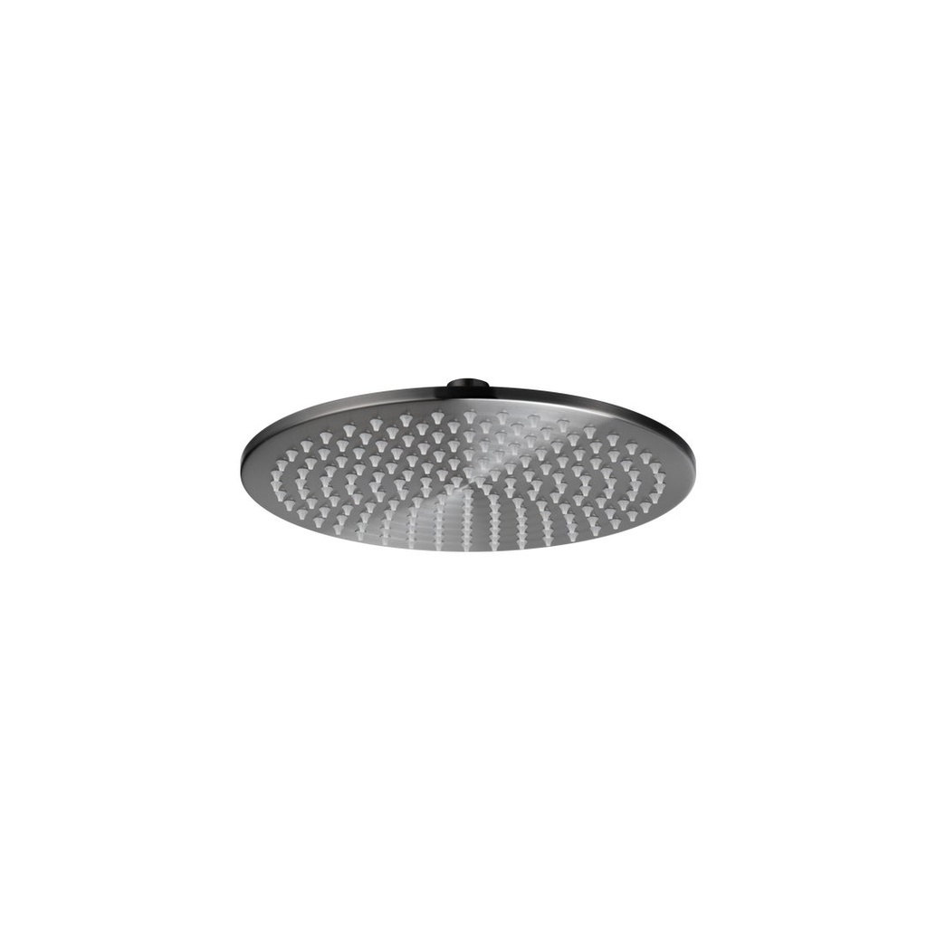 [10710] Shower Head Round 250mm - Brushed Gunmetal