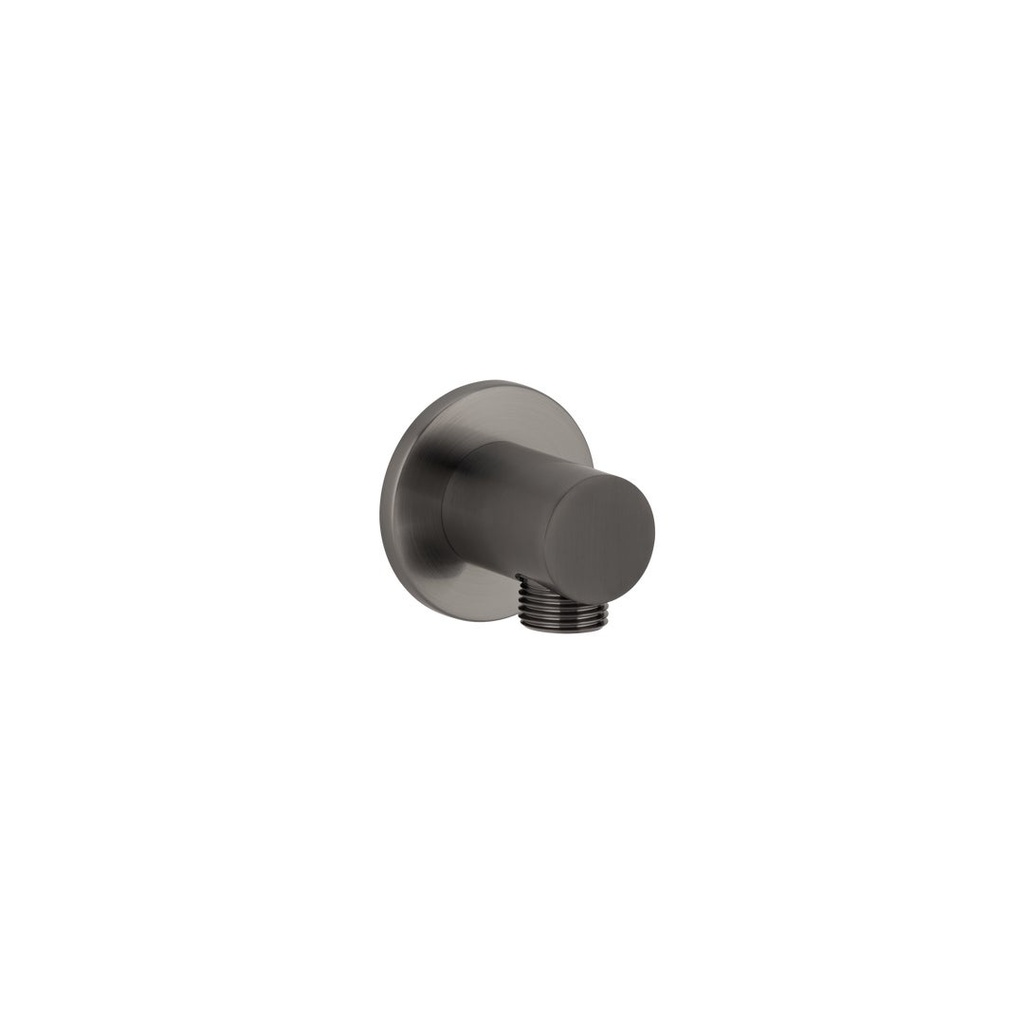 [10712] Round Shower BP - Brushed Gunmetal