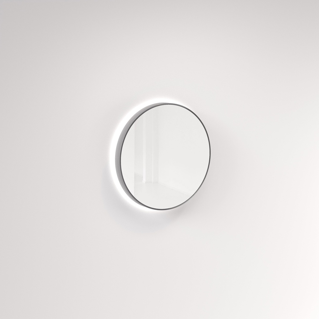 [11243] Saanti Handmade Double Trim LED Mirror 600mm – Stainless Steel