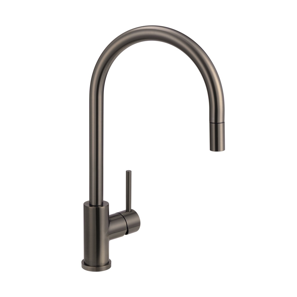 [11406] Elysian Commercial Pull-Out Kitchen Mixer - Brushed Gunmetal