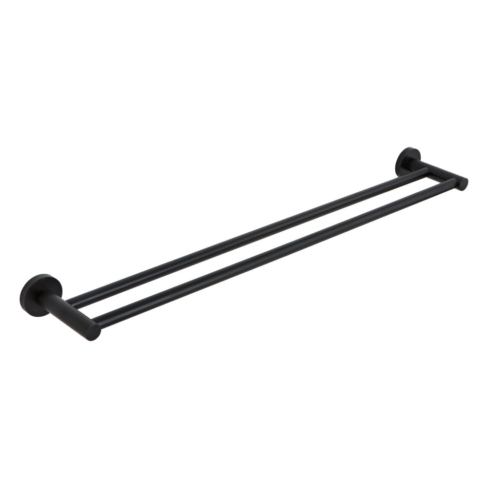 [11446] Elysian Double Towel Rail - Matte Black