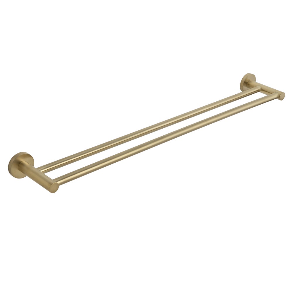 [11447] Elysian Double Towel Rail - Brushed Brass
