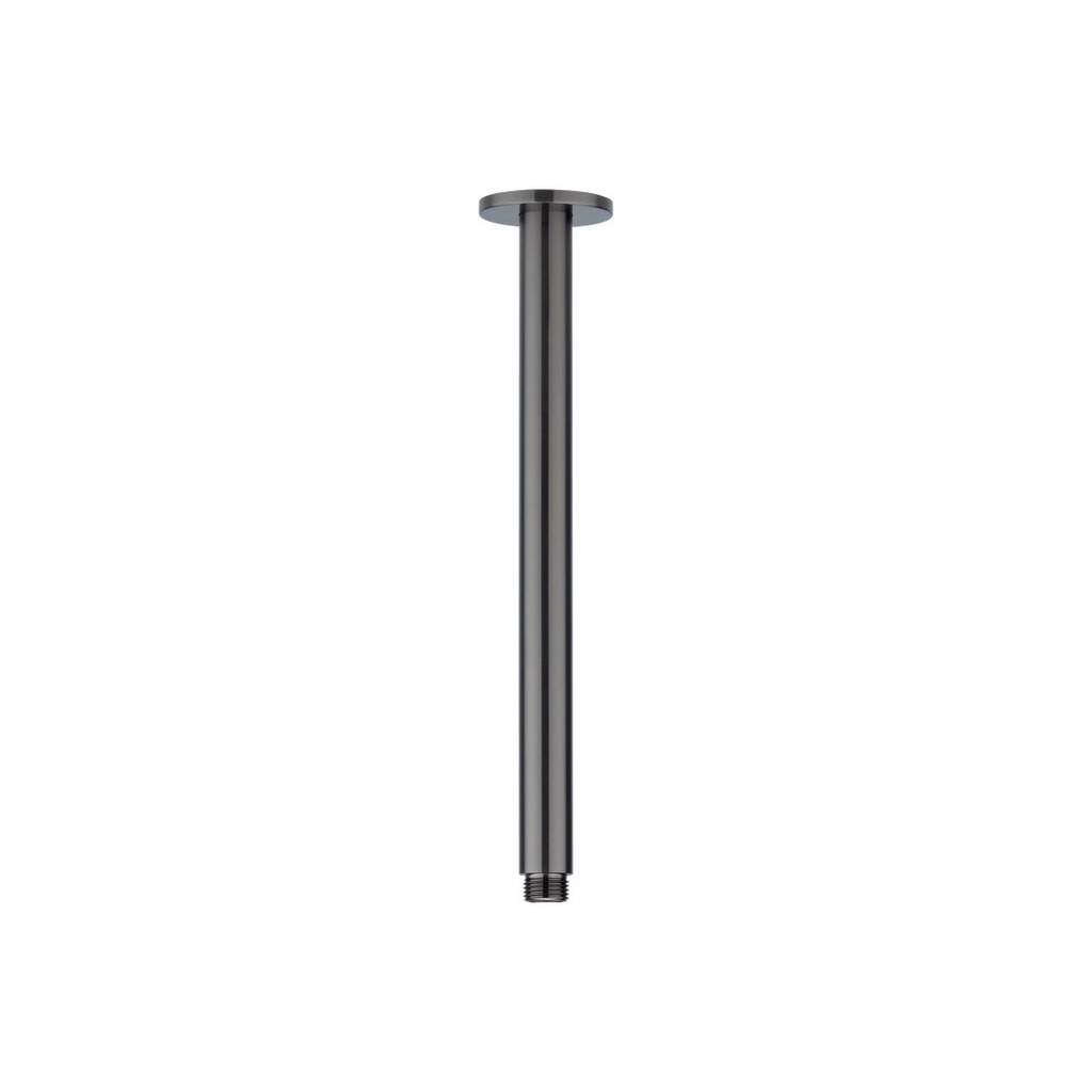 [11475] Shower Dropper Round 300mm - Brushed Gunmetal