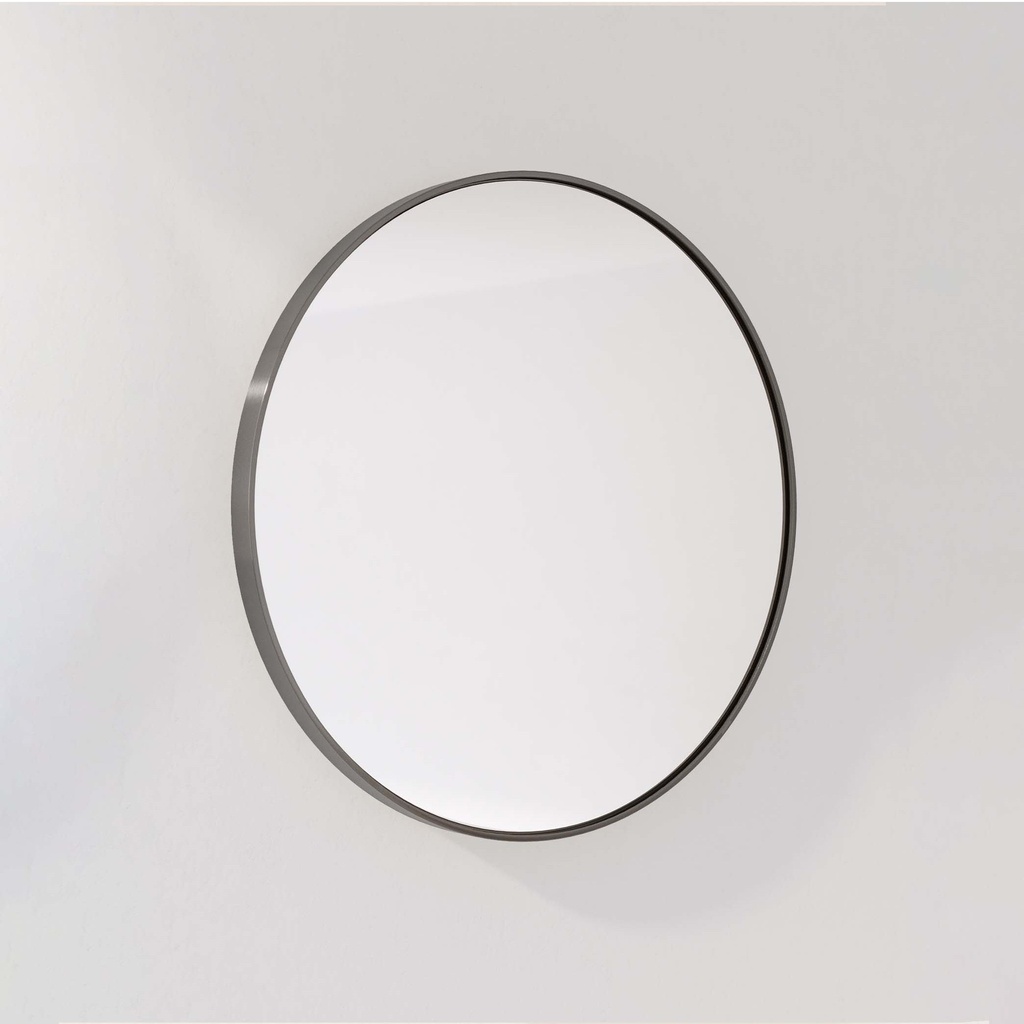 (D)Vexi Handmade Mirror 600mm - Brushed Gunmetal