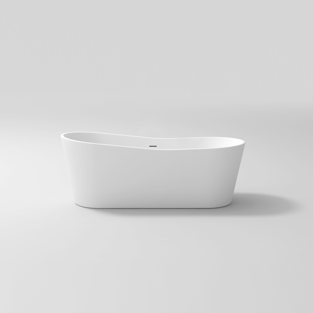 [11581] Violet Acrylic Freestanding Bath 1650mm - Matte White