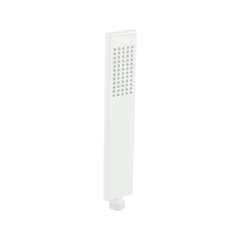 [11589] Rounded Rectangle Hand Shower - White