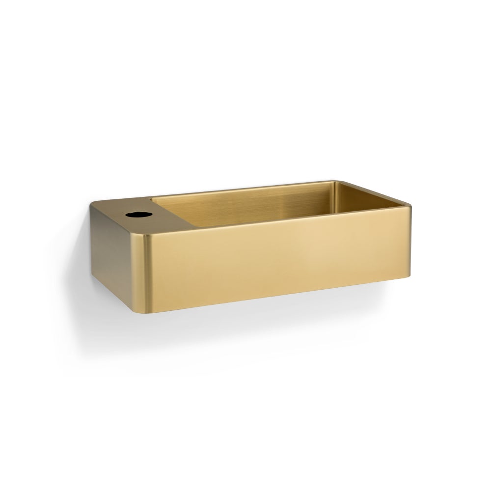[11753] Silo Wall-Hung Basin - Brushed Brass