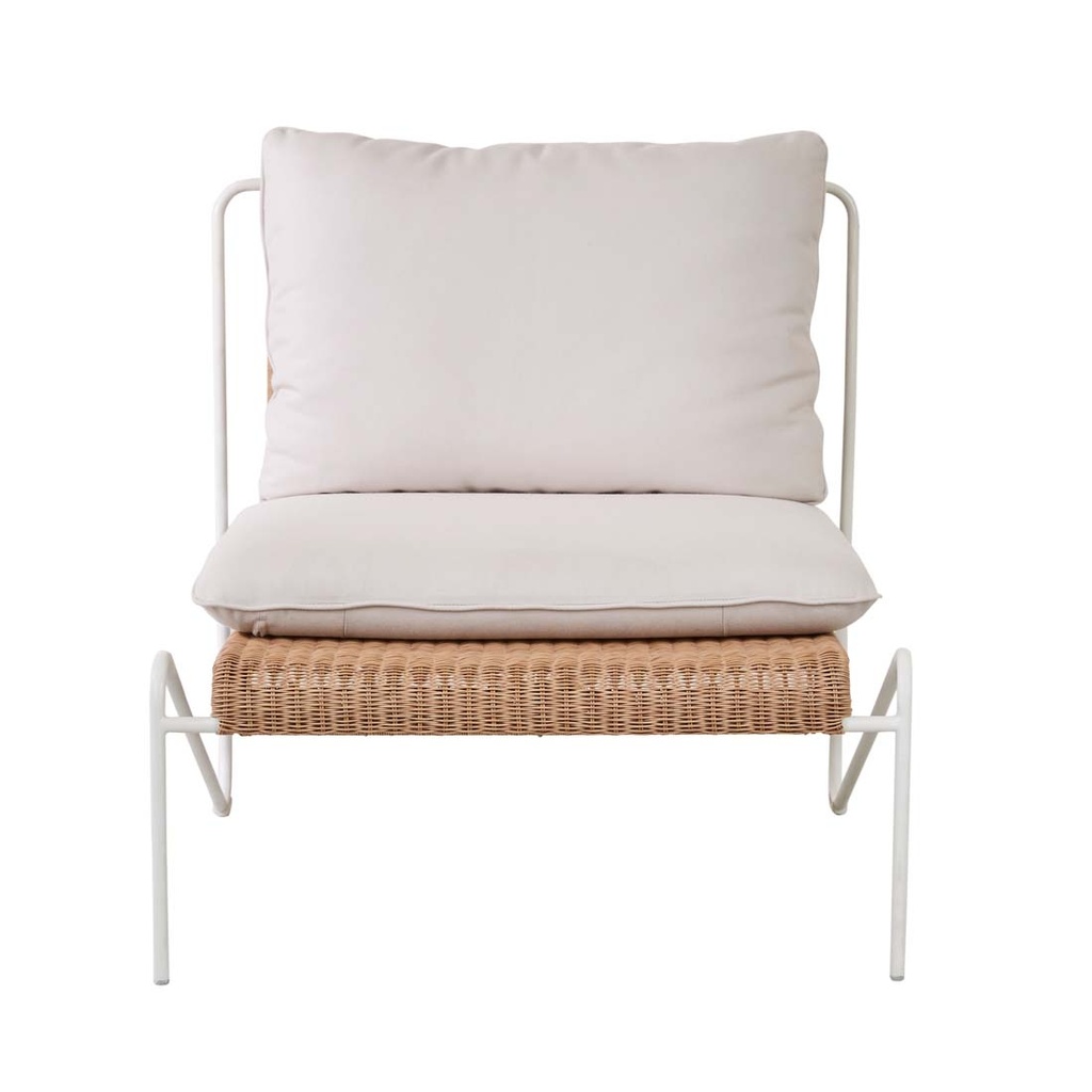 [FLEUR-SOFA-CHAIR-BONE-HONEY-SOF-FLEUR-1S-HONEY] Fleur Sofa Chair - Bone - Honey