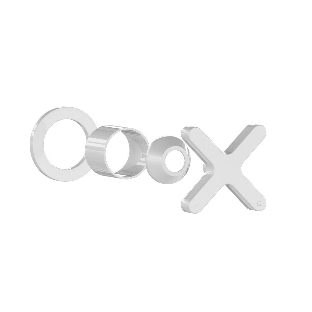 [11814] Cross Progressive Handle Kit – White