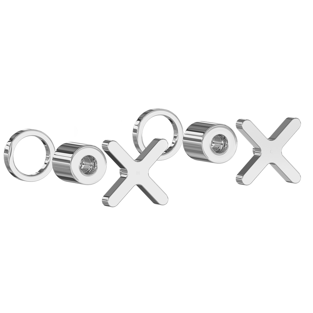 [11822] Cross Assembly Handle Kit – Chrome