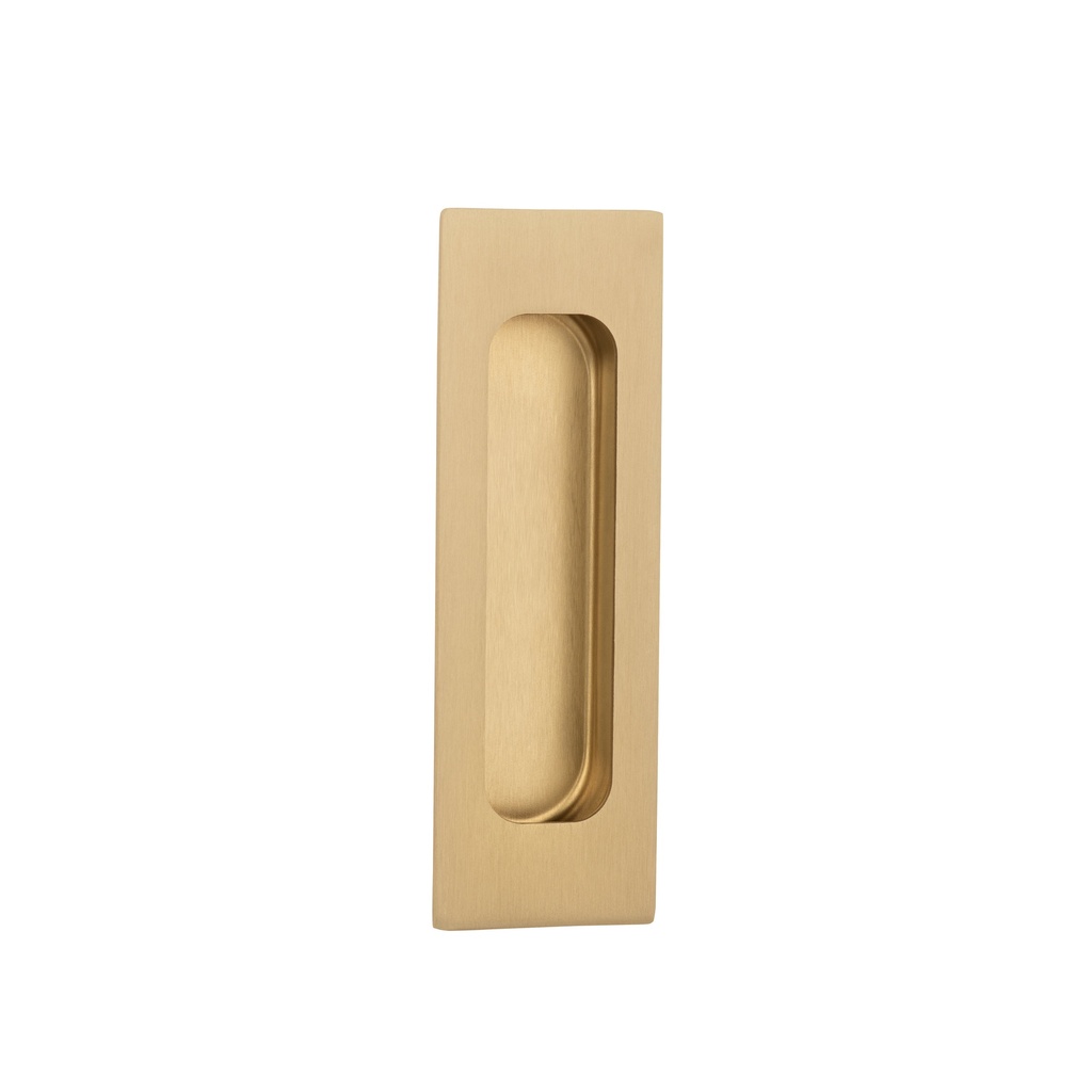 [11852] Atley Rectangular Flush Pull - Brushed Brass