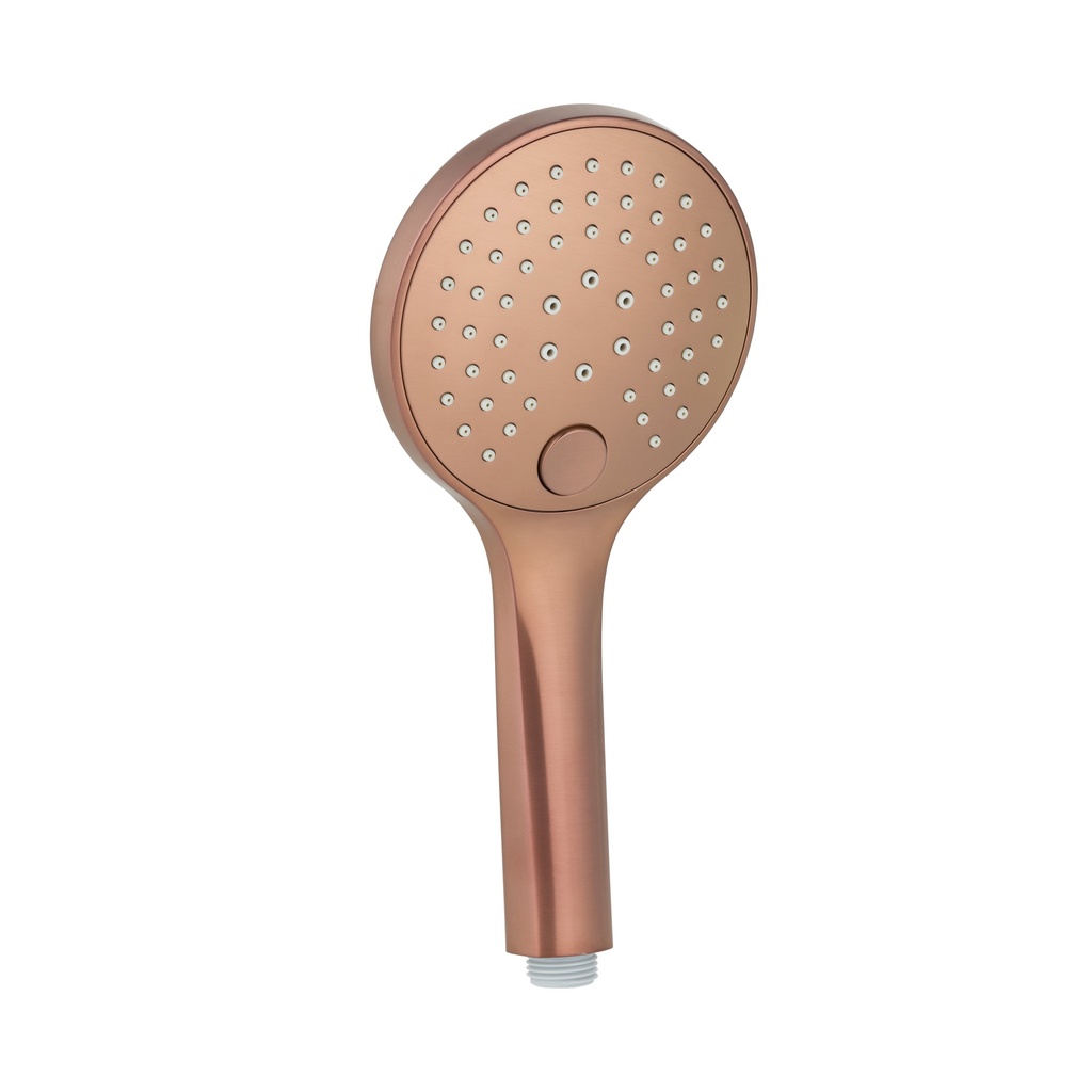 [11914] 3-Function Round Hand Shower - Brushed Copper